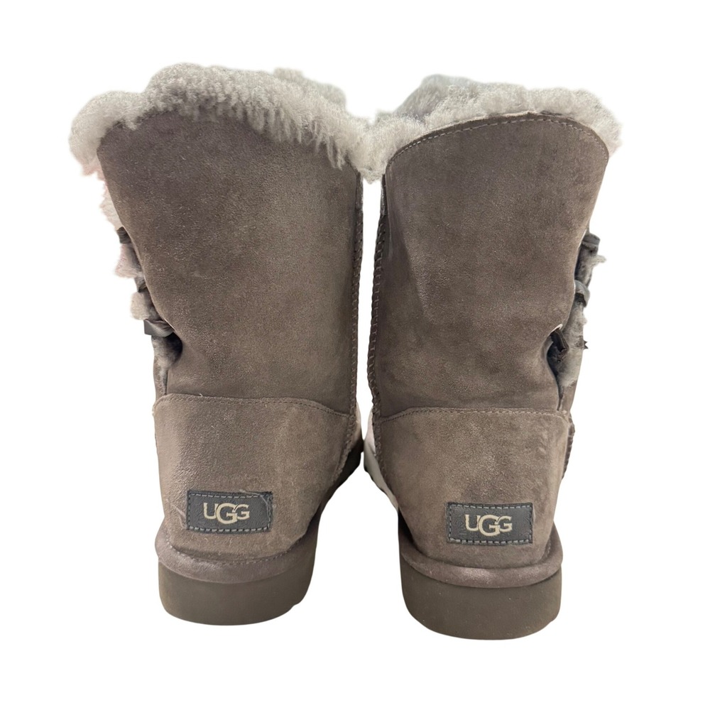 UGG Australia Constantine Charcoal Suede Lace Up Boots Size 9 - Picture 5 of 9